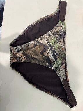 RealTree Camo swim bottoms in Brown and Olive